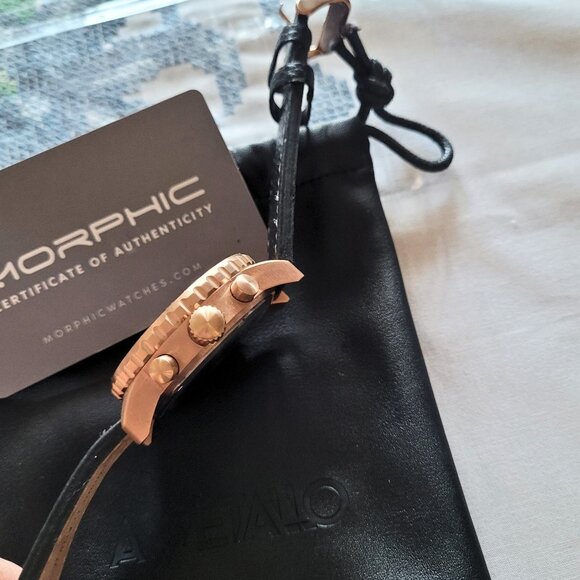 Morphic M51 Series Chronograph Leather Men's Watch - Picture 3 of 7